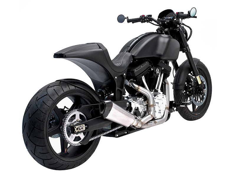 Arch Motorcycle KRGT-1 Matt Black Tre Quarti Posteriore