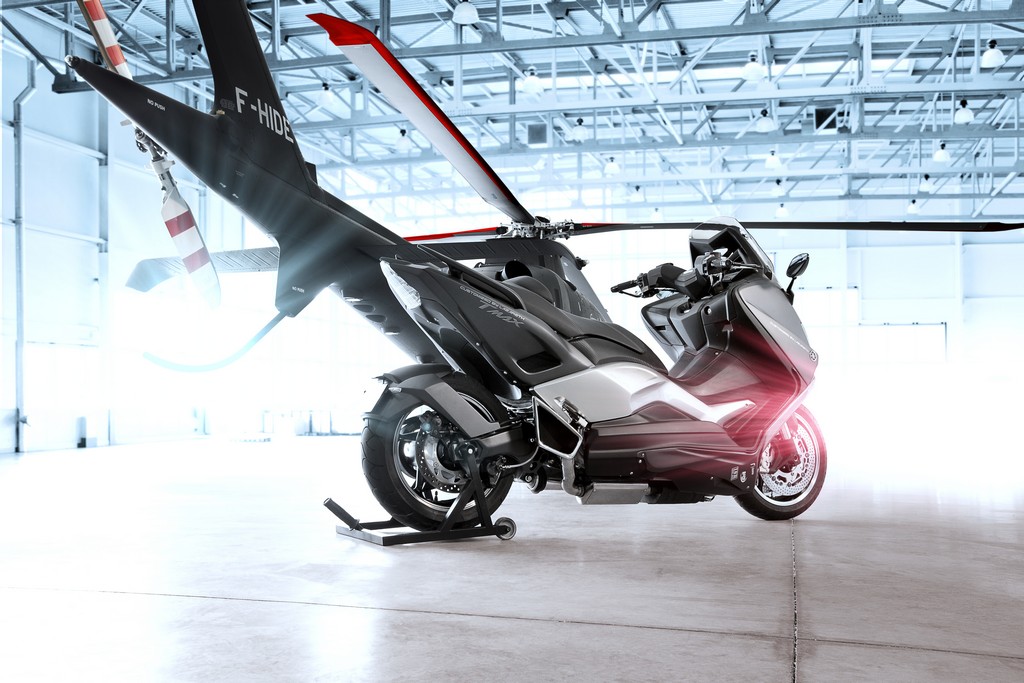 Yamaha TMAX Hyper Modified Ludovic Lazareth Tre Quarti Posteriore