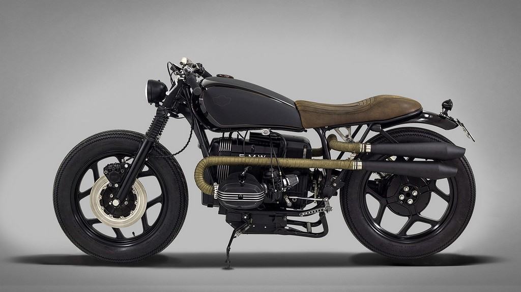 BMW R80 Indira Ton-Up Garage Lato Sinistro