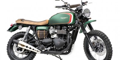 Triumph Scrambler Alo Barber Proraso Tre Quarti